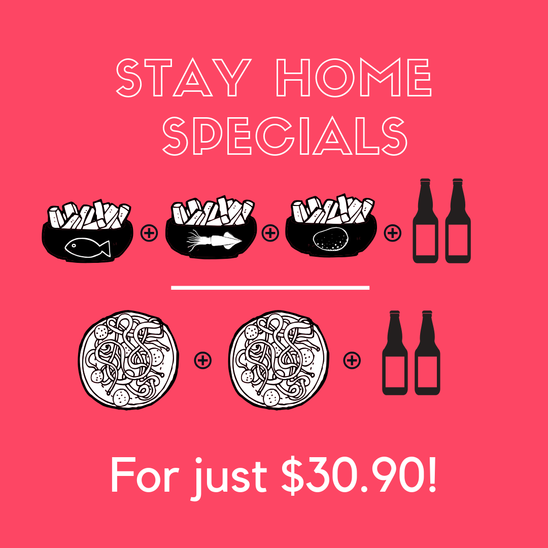 STAY-HOME SPECIALS!