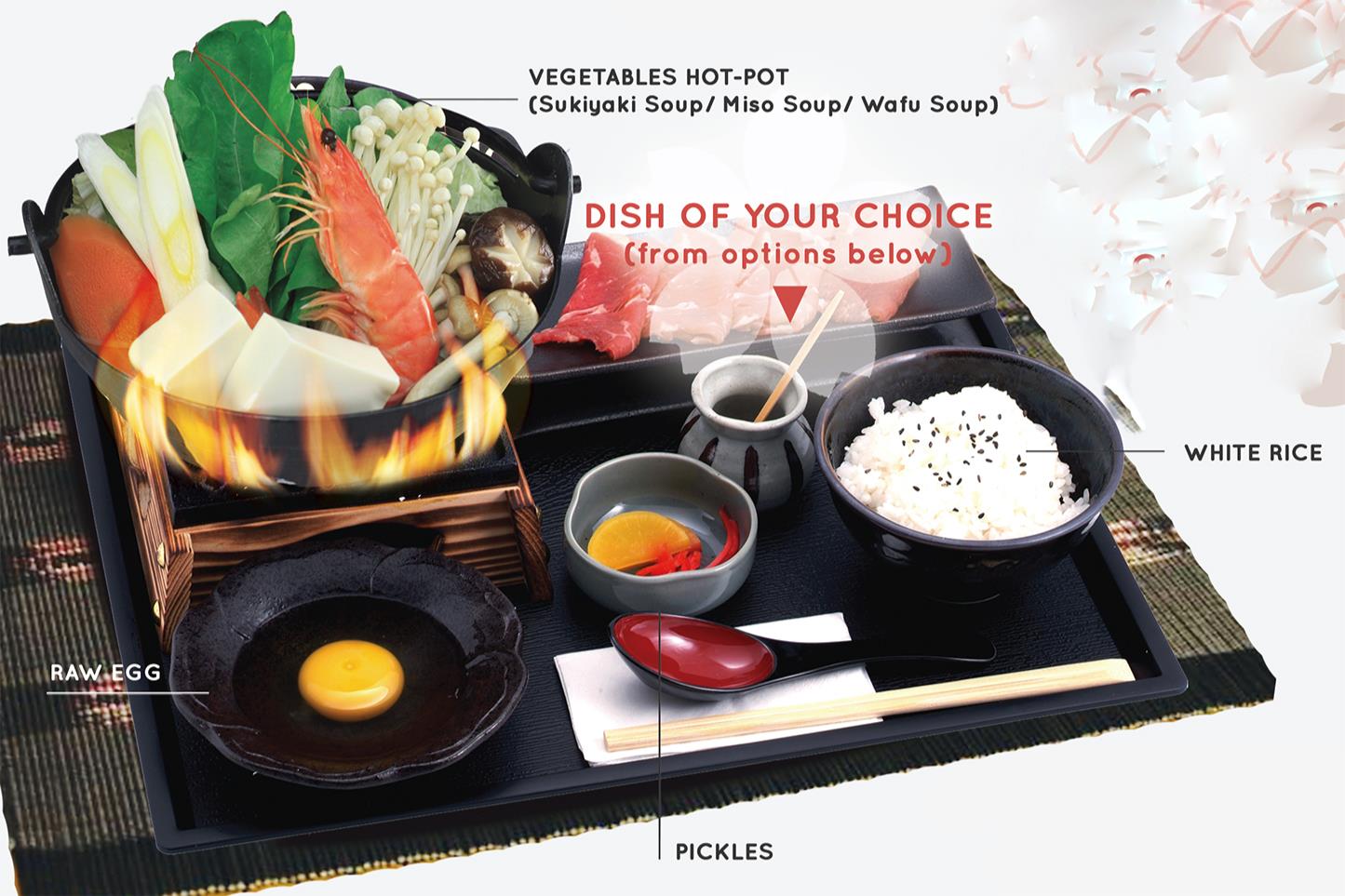 鍋定食 VEGETABLES HOT-POT SET MEAL