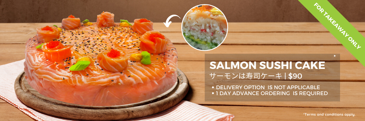 Salmon Sushi Cake