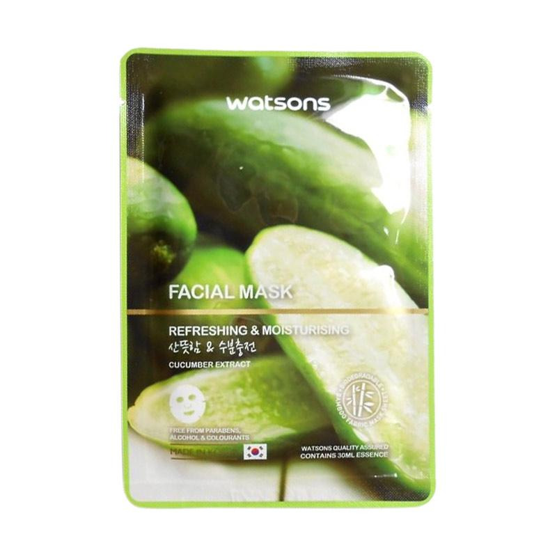 Tree Mask Watson Watson Facial Mask Cucumber Extract - Review SOCO by Sociolla