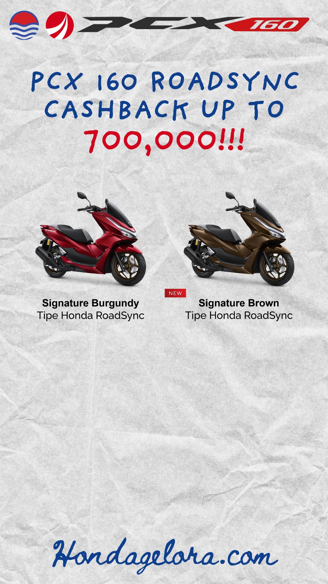 July Special Offer: PCX 160 Roadsync