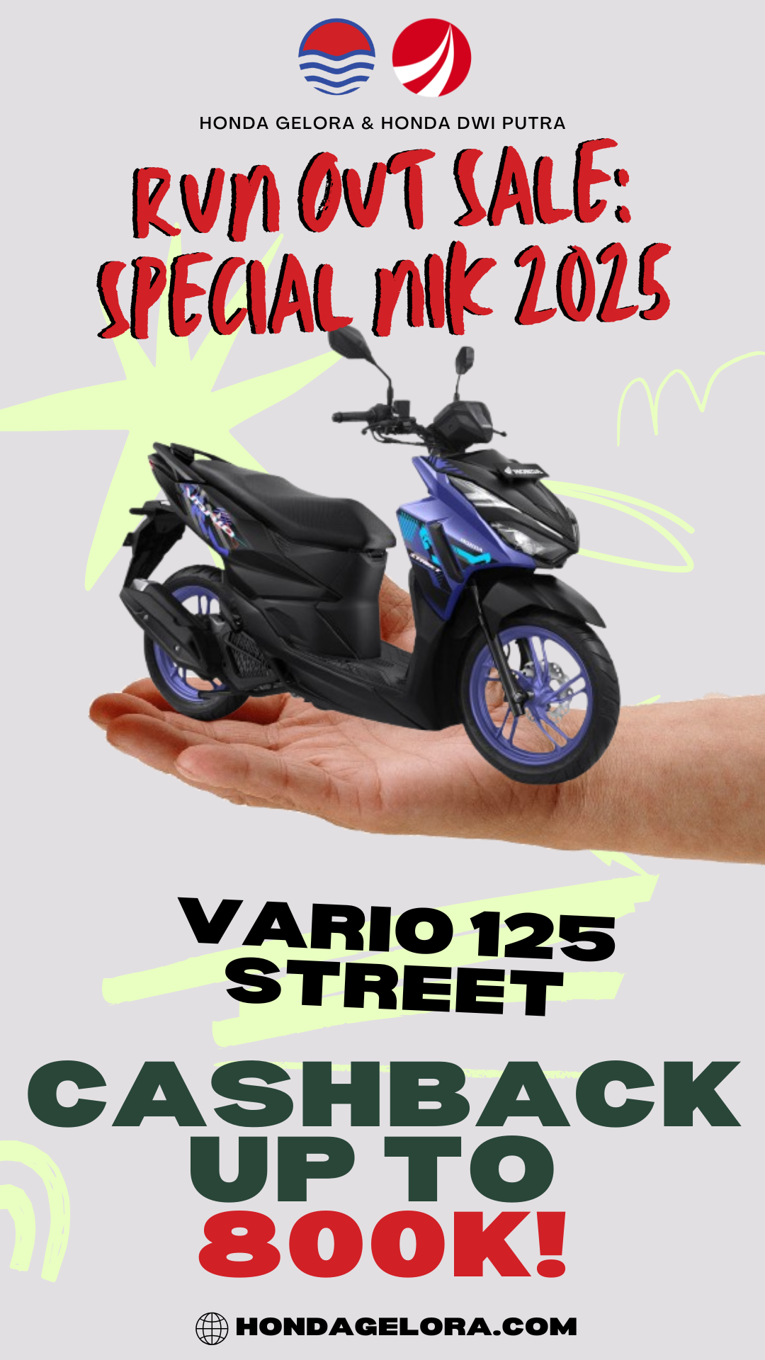 RUN OUT SALE! VARIO125 STREET