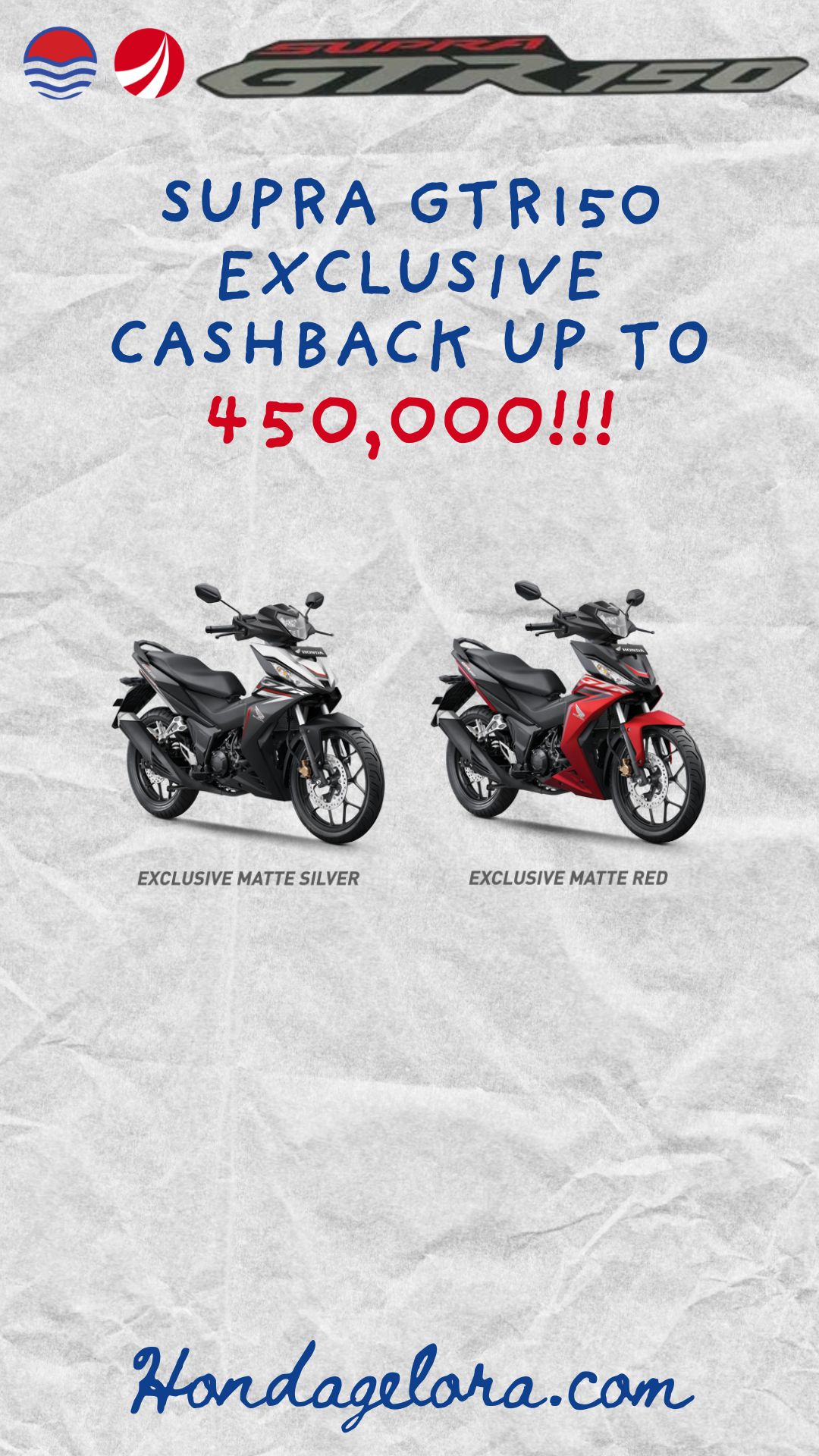 July Special Offer: Supra GTR150 Exclusive