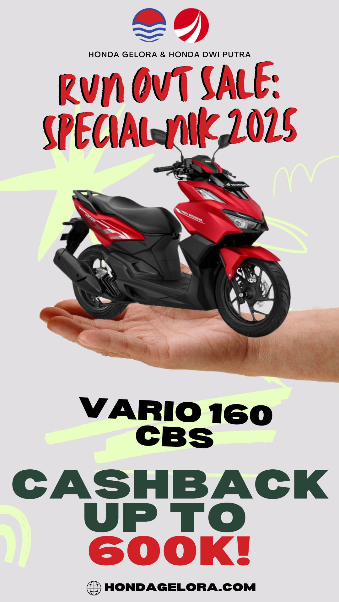 RUN OUT SALE! VARIO160 CBS