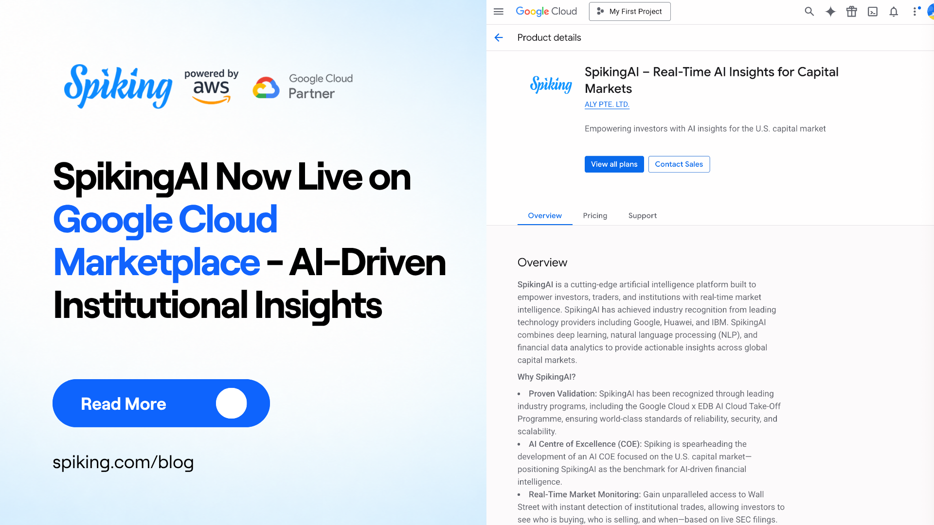 SpikingAI Launches on Google Cloud Marketplace to Deliver AI-Powered Institutional Money Flow Insights