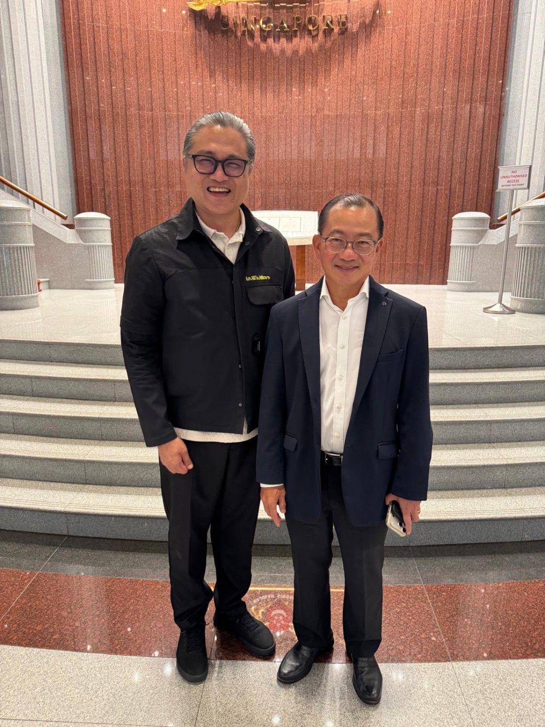 With Speaker Seah Kian Peng. Thirteen years in the making.
