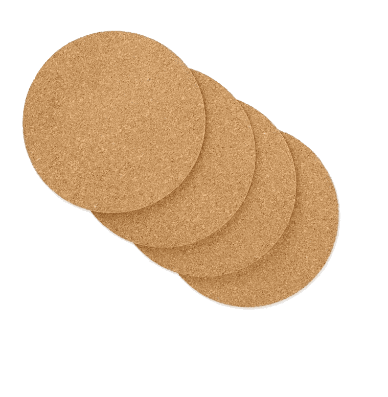 CORK COASTERS 90MM