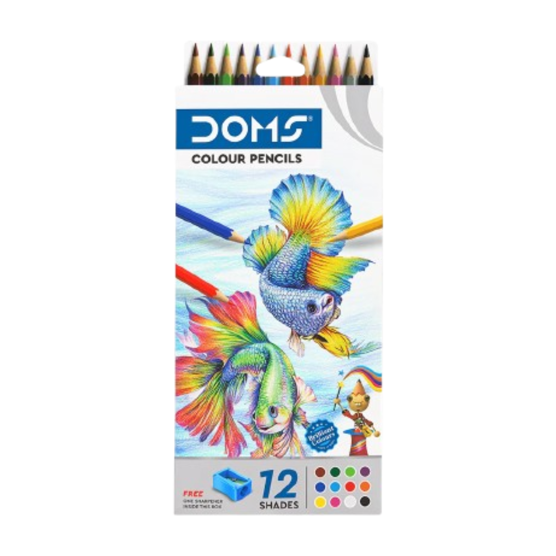DOMS COLOUR PENCIL 1X12