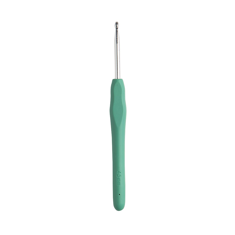 CROCHET  HOOK PLASTIC HANDLE 4.5MMX13CM