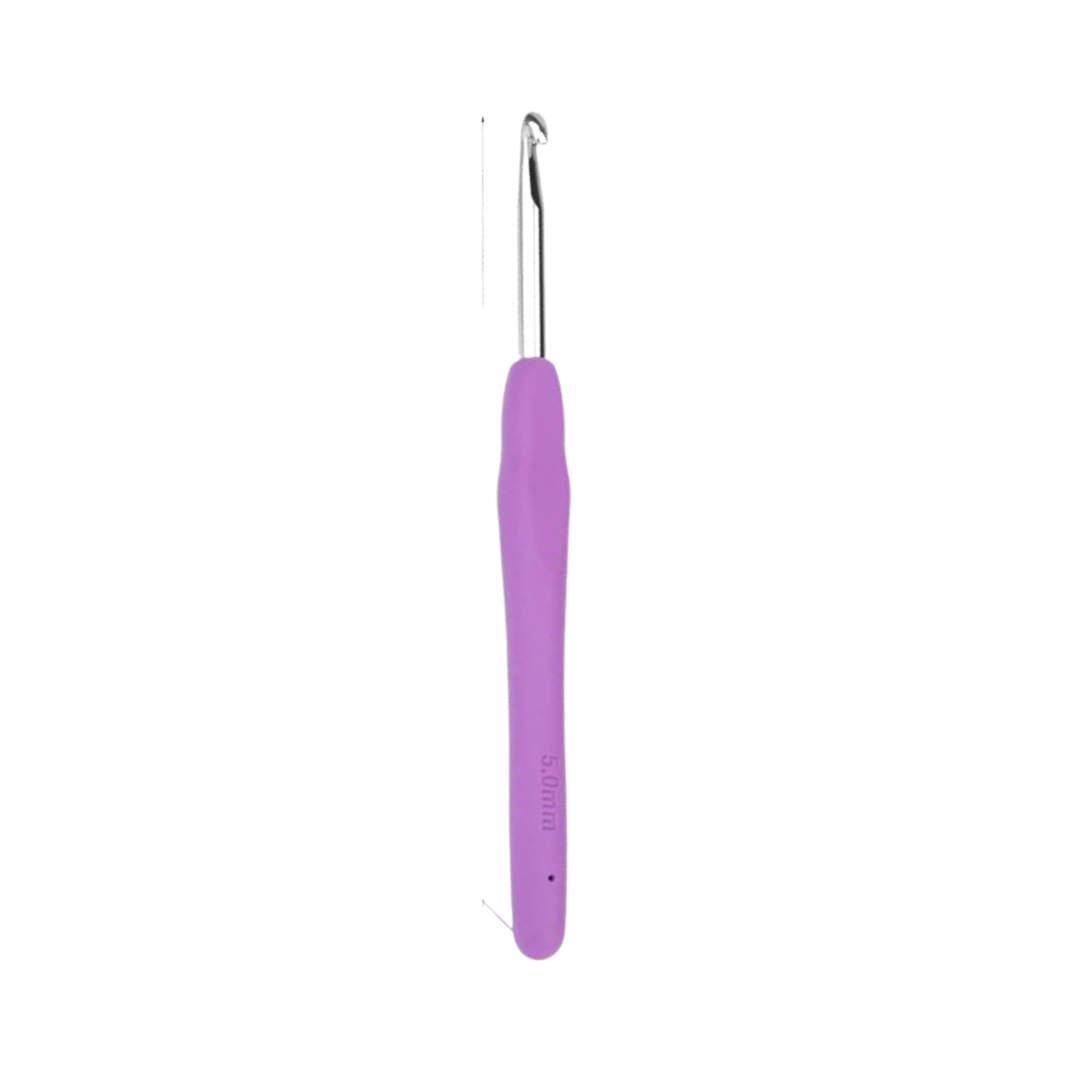 CROCHET  HOOK PLASTIC HANDLE 5.0MMX13CM