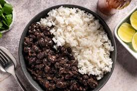Black & White (Beef/Chicken) Served with garlic Rice and Salad