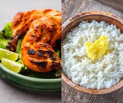 Chicken tikka Served with paratha