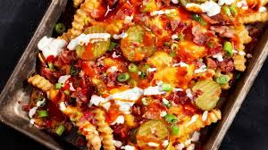 Loaded Fries with Gherkin Sauce