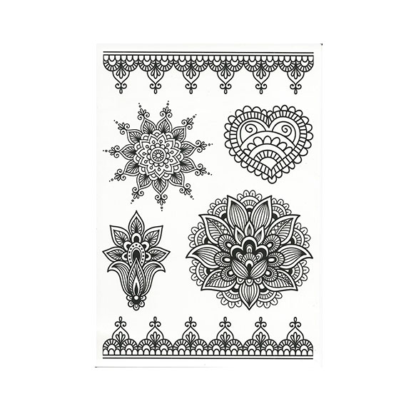 TATTOO HENNA AND LACE STICKER 2497-078