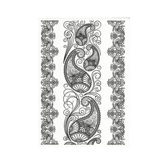 TATTOO HENNA AND LACE STICKER 2497-077