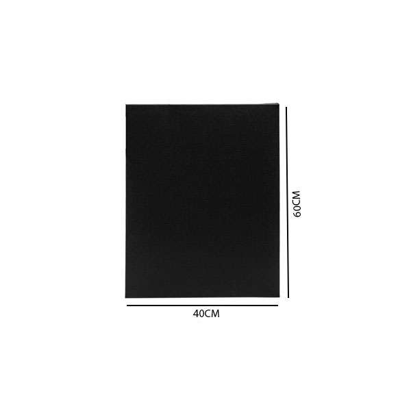 CANVAS BOARD BLACK 40 X 60CM SIZE(RECTANGLE SHAPE)
