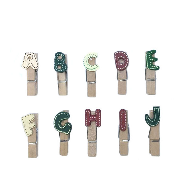 WOODEN CLIP ENG. ALPHABET