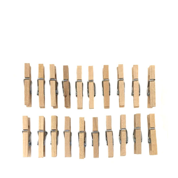 WOODEN CLIP 2.5CM 30PCS/BAG,