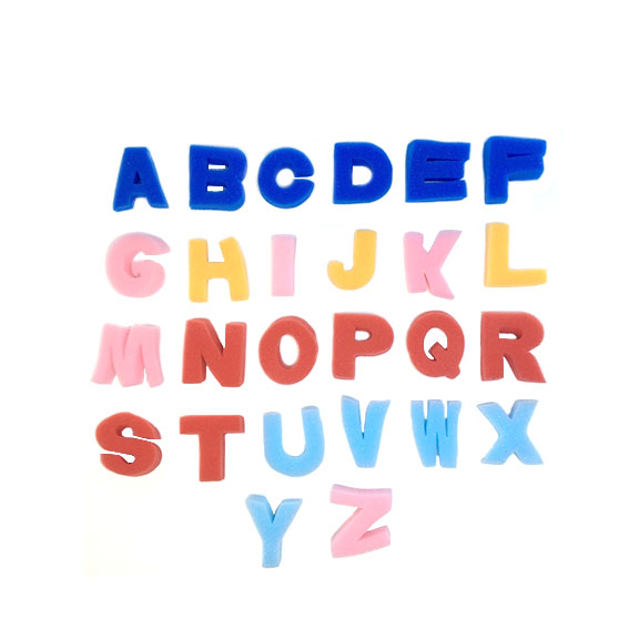 SPONGE SHAPES ENGLISH LETTERS