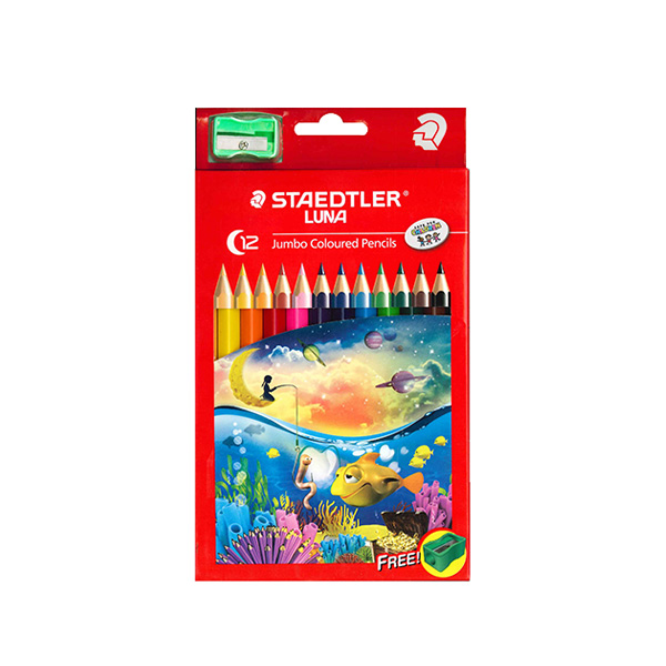 LUNA JUMBO COLORED PENCILS 1X12