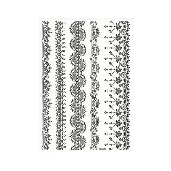 TATTOO HENNA AND LACE STICKER 2497-076