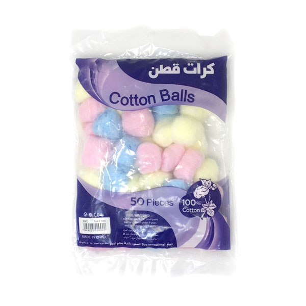COTTON BALLS MIX COL.100PC