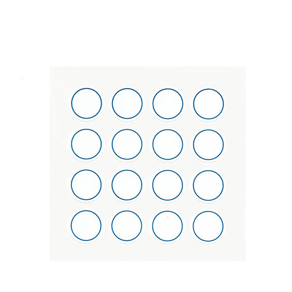 WHITE STICKER LABEL CIRCLE 2.3CM 1X16 10 SHEETS 3880-006