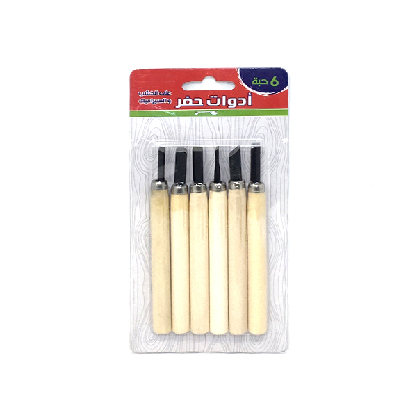 WOODEN CARVING 6PC SET