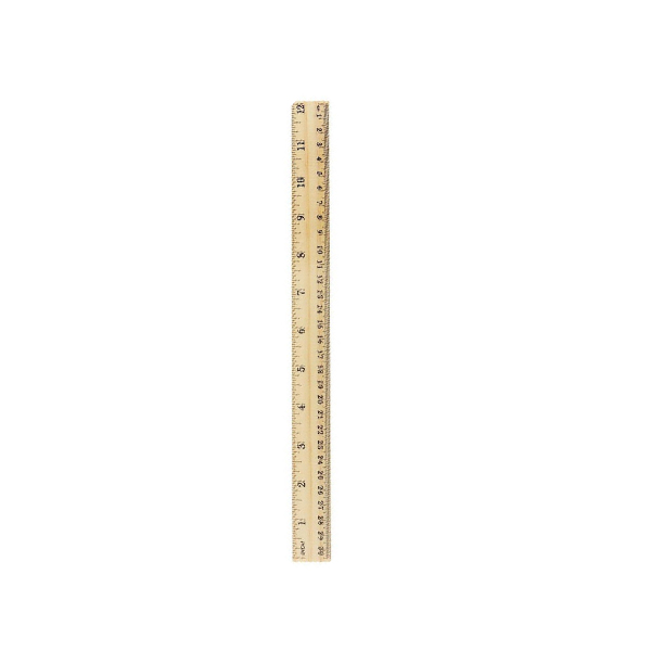 COST WOODEN RULER 30CM