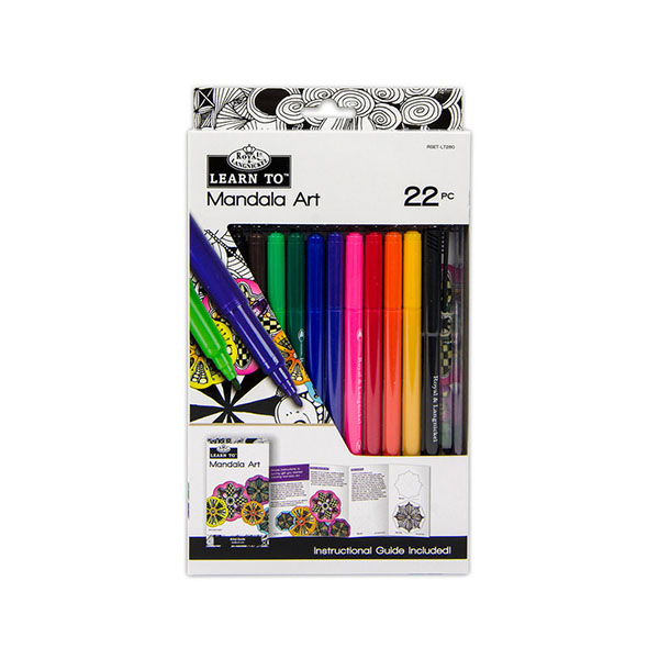 ROYAL LEARN TO MANDALA ART 22PCS/SET