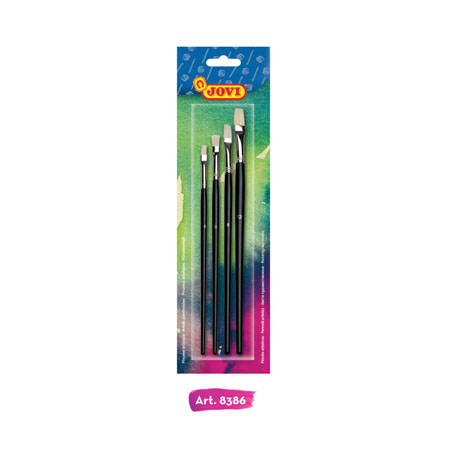 PAINT BRUSHES SET 1X4 FLAT (N?4,6,8,12)