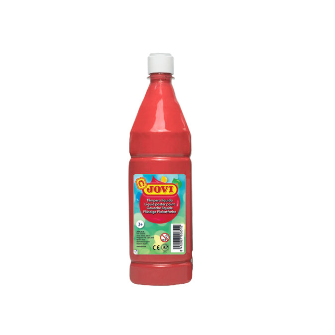 LIQUID POSTER PAINT 1 LITER VERMILLION