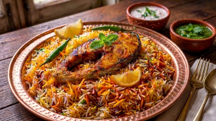 Dum Biriyani Fish