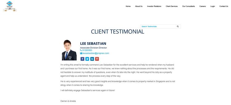 Sebastian Lee testimonial photo #2