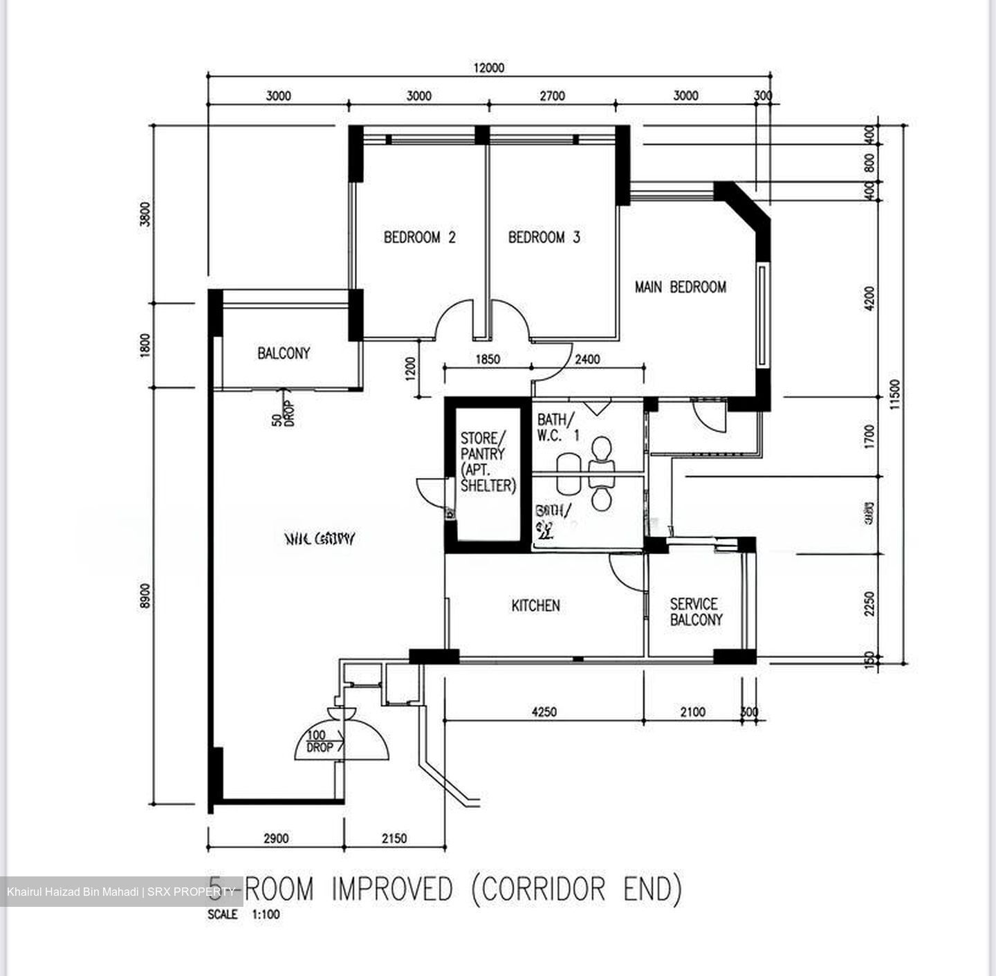 Woodlands Drive 16 (Woodlands), HDB 5 Rooms - For Sale #107119111