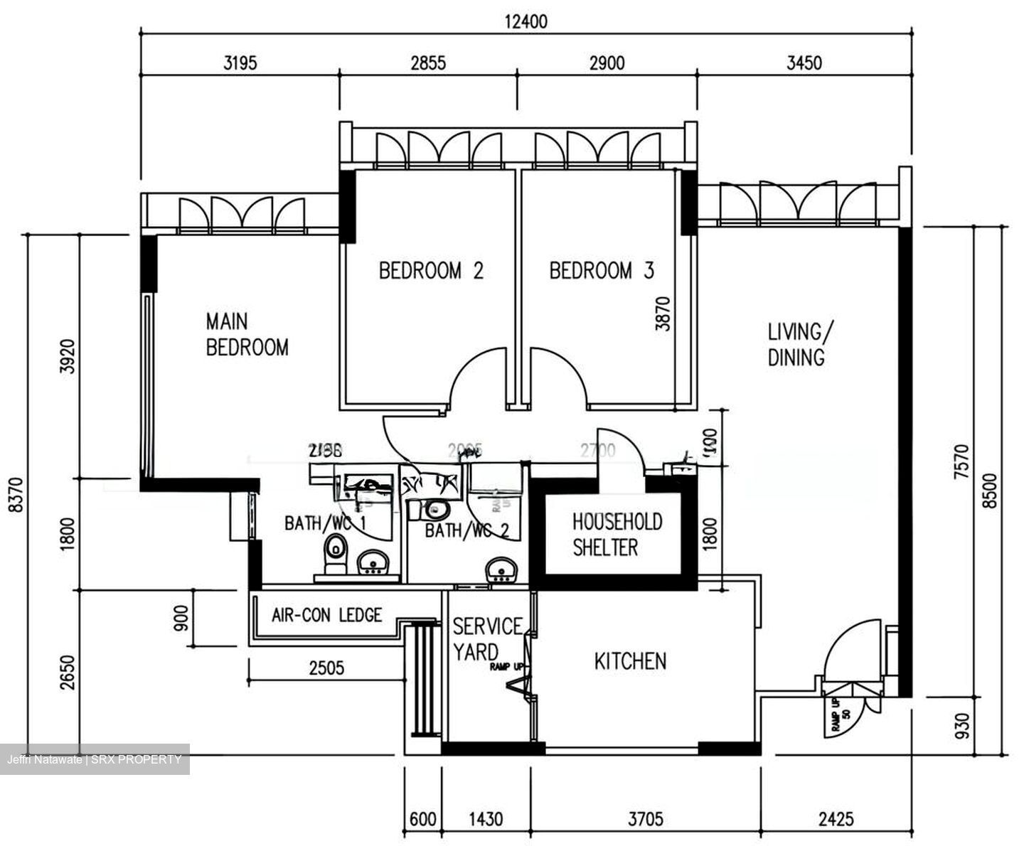 Costa Ris Layout Costa Ris (Pasir Ris), HDB 4 Rooms - For Sale #108993331