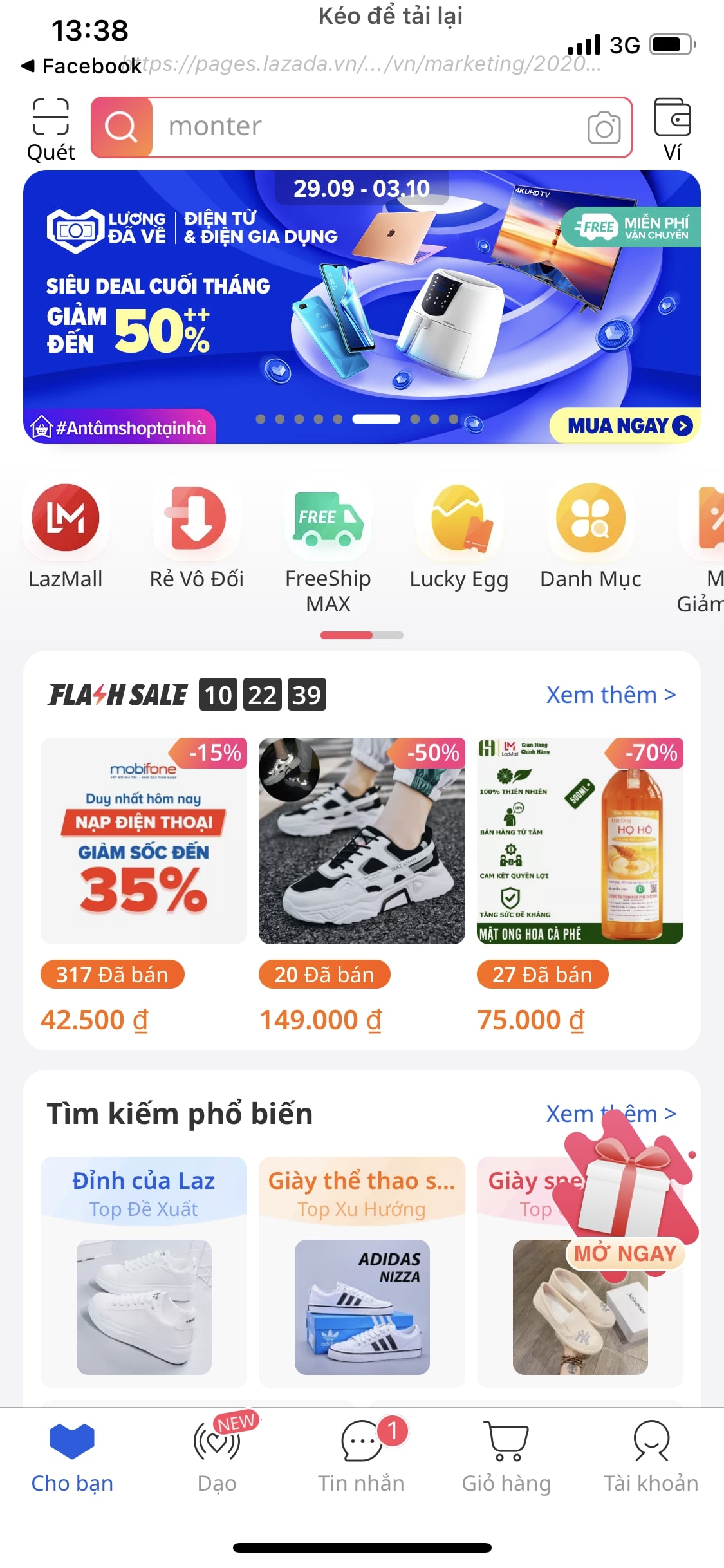 Cách lấy link affiliate lazada