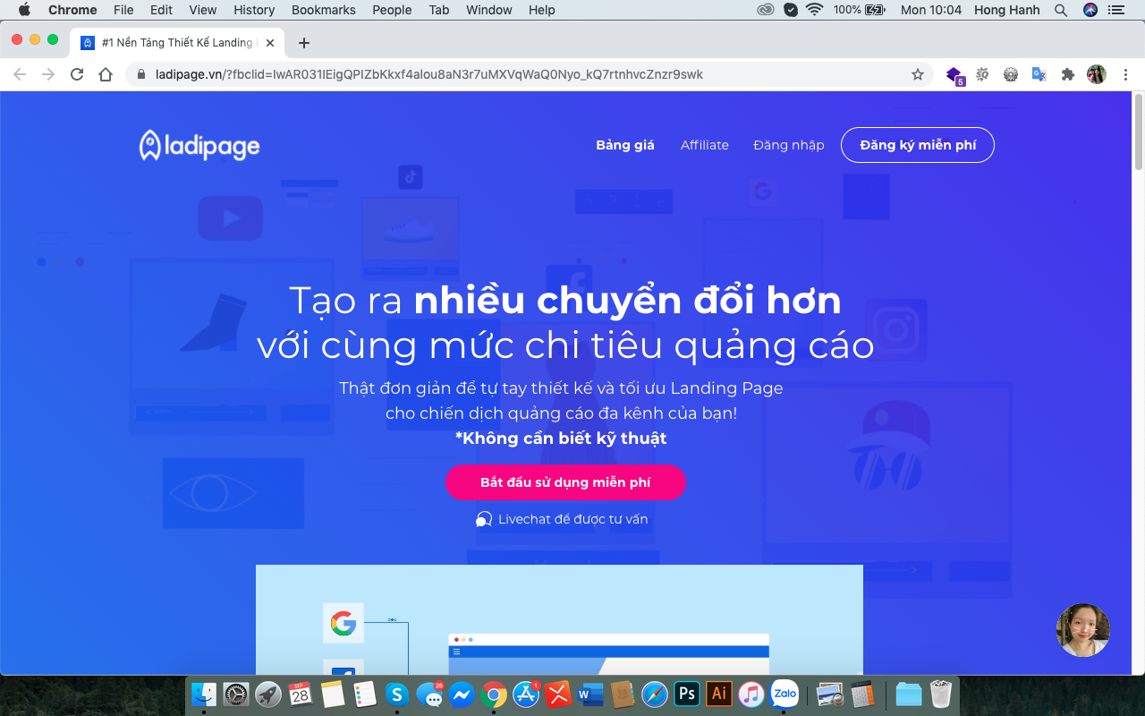 Công cụ làm landing page chạy quảng cáo, thu lead