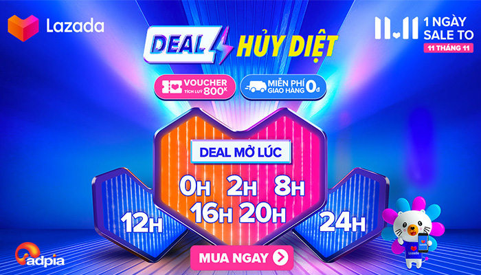 [LAZADA] Cùng Bứt Phá D.Day 11.11 - 1 NGÀY SALE TO