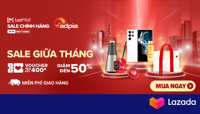 [LAZADA] LAZMALL - SALE GIỮA THÁNG || 15.03 - 19.03