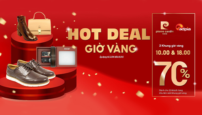 [PIERRE CARDIN] Hot deal giờ vàng - Bùng nổ ưu đãi