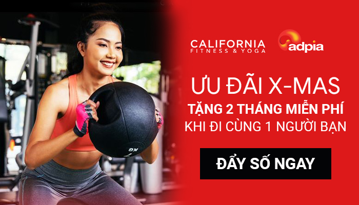 [CALI] KHUYẾN MÃI X-MAS: TẶNG 2 THÁNG MIỄN PHÍ KHI ĐI CÙNG 1 NGƯỜI BẠN