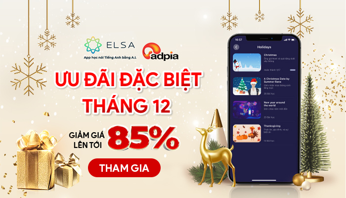 [ELSA] ƯU ĐÃI ĐẶC BIỆT THÁNG 12 - GIẢM GIÁ LÊN TỚI 85%