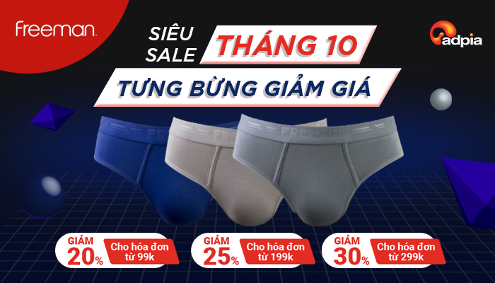 [FREEMAN] THÁNG 10 SALE KỊCH SÀN - GIẢM GIÁ TẤT CẢ SẢN PHẨM