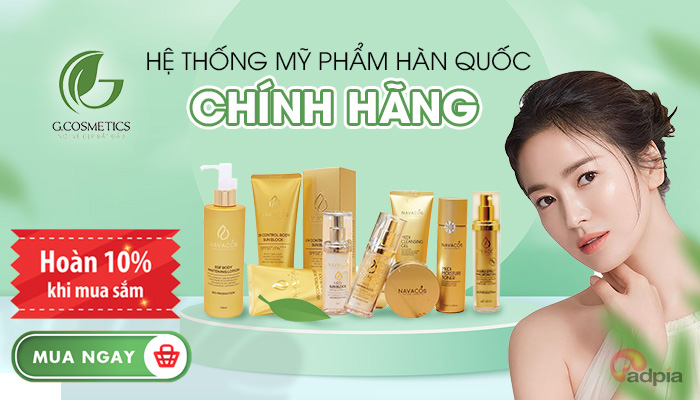 [G.COSMETICS] BONUS HOA HỒNG 28% CHỈ CÓ TẠI ADPIA + HOÀN TIỀN 10% KHI MUA HÀNG