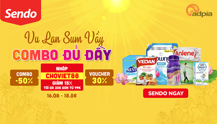 [SENDO] VU LAN SUM VẦY - COMBO ĐỦ ĐẦY || 16.08 - 18.08