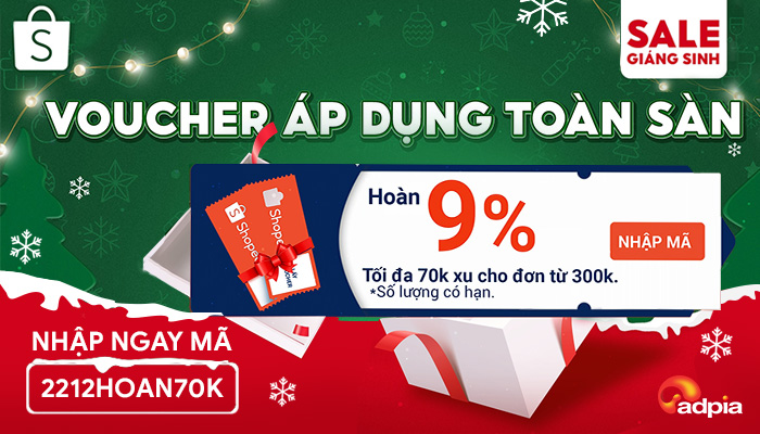 [SHOPEE] VOUCHER BACK UP - QUÀ TẶNG BẤT NGỜ - SĂN VOUCHER GIÁNG SINH