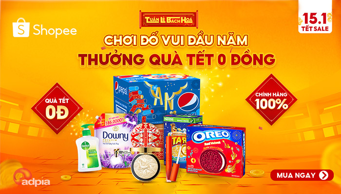 [SHOPEE] "TẾT SUM VẦY, BÁCH HÓA SALE NHƯ Ý" || 3.1 - 9.1