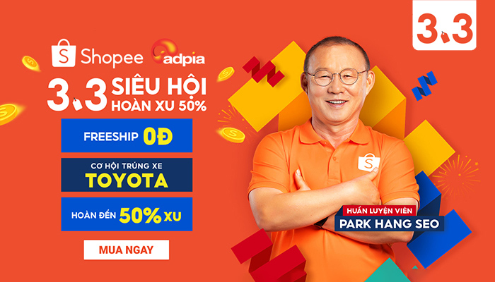 [SHOPEE] 3.3 SIÊU HỘI HOÀN XU 50%, CHÍNH THỨC BẮT ĐẦU