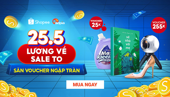 [SHOPEE] 25.5 lương về siêu to - Săn voucher ngập tràn